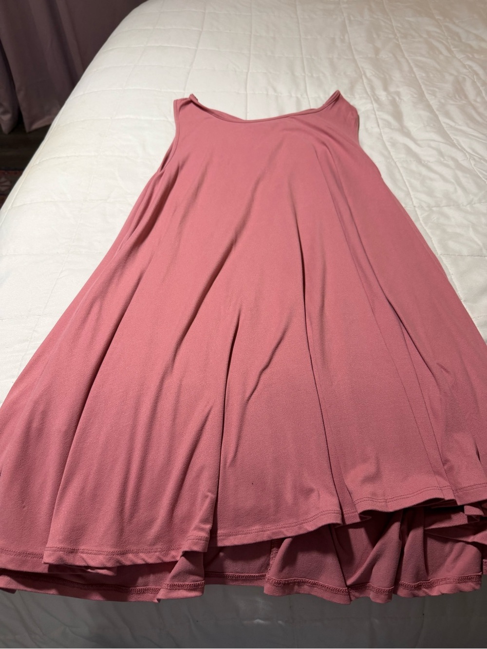 ANDREE BY UNIT Dusty Rose Crossback Tank Dress
